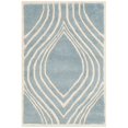 thumbnail image 2 of Safavieh Chatham 5' Round Hand Tufted Wool Rug in Blue and Ivory, 2 of 9