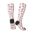 thumbnail image 4 of Balery Strawberry Printed Novelty Socks Men's Women's Crew Socks Sports Socks Knee High Socks Cotton Socks Quirky and Cool Socks, 4 of 9