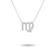 thumbnail image 1 of Guardurnaity Ins Twelve Zodiac Sign Amistad Collar Ins Jewelry Chain Charm Chic Cómodo Personalidad Colgante Accesorio de moda Ropa, zapatos y accesorios Miscelánea Virgo Plata, 1 of 6