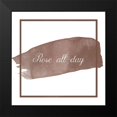 thumbnail image 2 of Lewis, Sheldon 12x12 Black Modern Framed Museum Art Print Titled - Rose All Day, 2 of 5