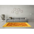 thumbnail image 3 of Ahgly Company Indoor Rectangle Oriental Yellow Modern Area Rugs, 7' x 9', 3 of 4