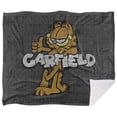 thumbnail image 2 of Garfield Blanket, 50"x60", Retro Silky Touch Sherpa Back Super Soft Throw Blanket, 2 of 5