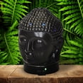 thumbnail image 2 of Ultrasonic Aroma Oil Diffuser Buddha Ceramic Deco Art Black, 2 of 2