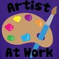 thumbnail image 3 of CafePress - Artist At Work Kids Dark T Shirt - Dark T-Shirt Kids XS-XL, 3 of 4
