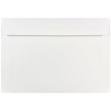 JAM Paper Booklet Commercial Envelopes, 7 x 10, White, 25 per Pack