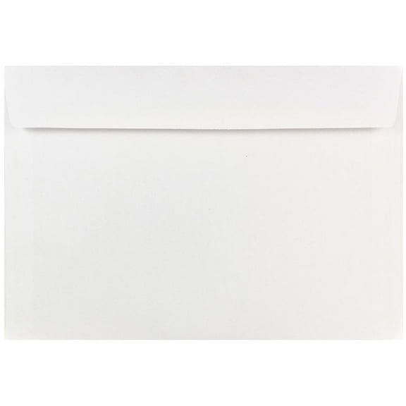 JAM Paper Booklet Commercial Envelopes, 7 x 10, White, 50 per Pack