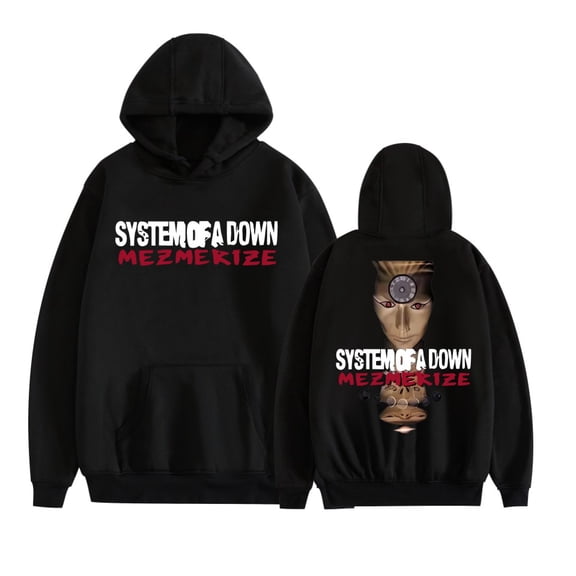 KJCEWSTX Band Artwork Rock Band System of A Down Hoodie Iconic  Cozy Pullover for Rock Fans