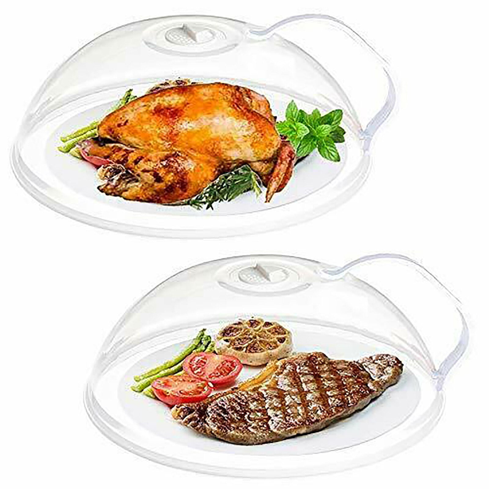  Microwave Splatter Cover, Microwave Cover for Foods BPA-Free,  Microwave Plate Cover Guard Lid with Handle, Hanging Hole and Adjustable  Steam Vents Microwave Oven Cleaner Large-2 PACK: Home & Kitchen
