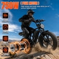thumbnail image 2 of TST Electric Bike for Adults, 750W Motor, 20mph, 20"x4" Fat Tire, E Mountain Bike, 48V/15AH, Tested to UL2849 Standard by SGS, Age 16+, 2 of 11
