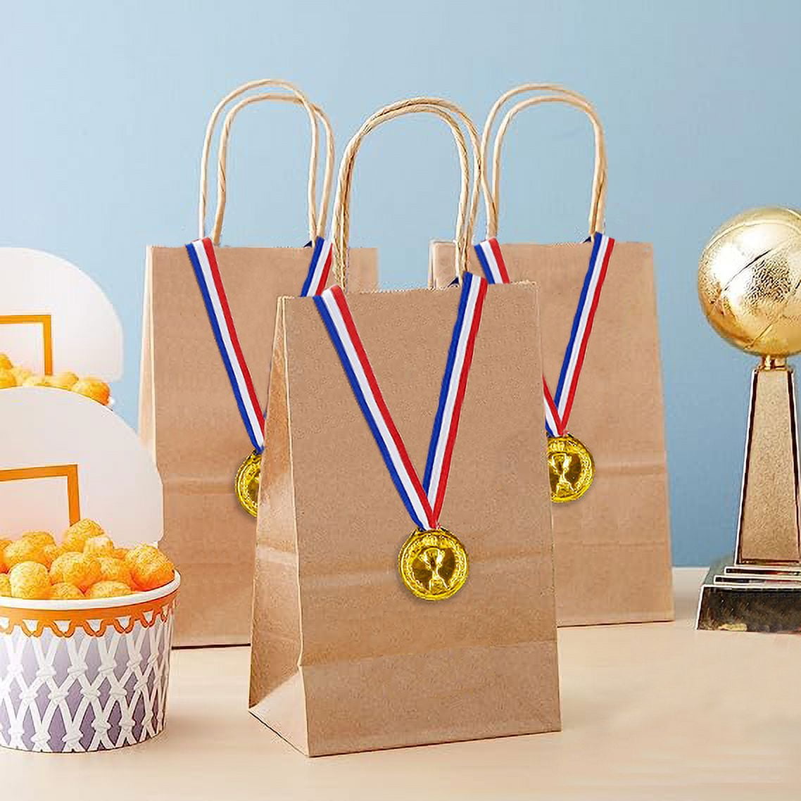 Plastic Gold Winners Medals for Children 100 Pieces