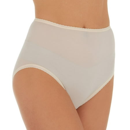 

Women s Bali DFSKHL Skimp Skamp High Leg Brief Panty (Light Beige 3X)