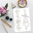 thumbnail image 3 of Planet Painting Stencil 8.3x11.7inch Reusable Solar System Pattern Drawing Template DIY Art Mystical Celestial Planet Decoration StencilDIY, 3 of 7