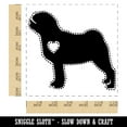 thumbnail image 2 of Pug Dog with Heart Self-Inking Rubber Stamp Ink Stamper - Blue Ink - Large 1-1/2 Inch, 2 of 7