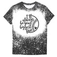 thumbnail image 4 of Camisas de Mujer Casual Impreso Cuello Redondo Manga Corta Superior, Blusa de Moda para Uso Diario Y de Fiesta, 4 of 4