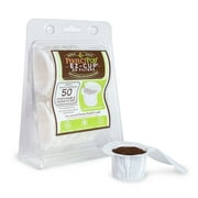 Perfect Pod EZ-Cup Disposable Paper Coffee Filters for Reusable K-Cup Coffee Pod, 50-Ct