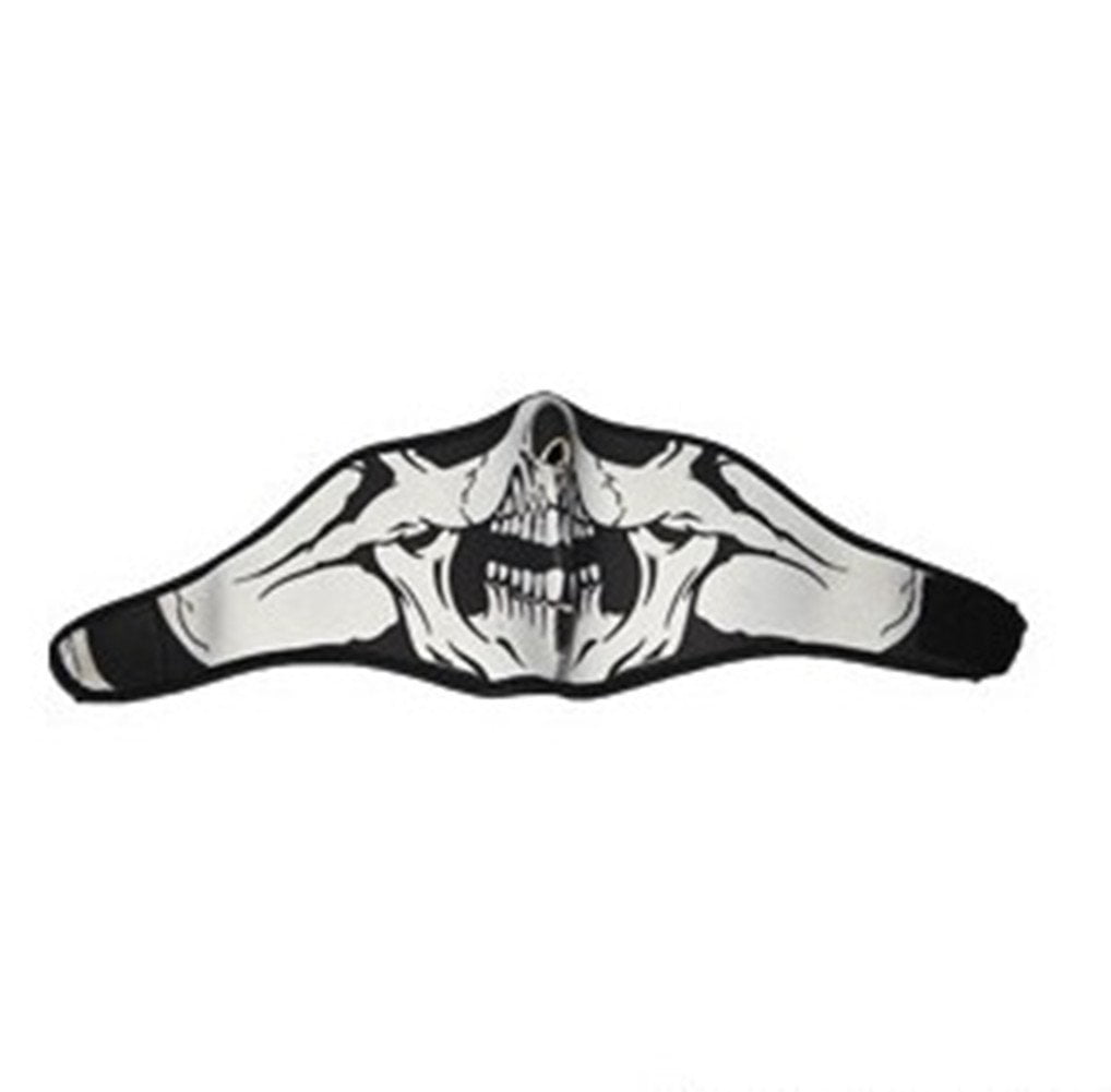 Motorcycle Biking Ski Half Face Mask Ghost Warm Protective For Winter by