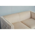 thumbnail image 6 of Home Square 2-Piece Set with Velvet Livingroom Loveseat and Chair in Beige, 6 of 10