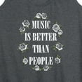 thumbnail image 3 of Instant Message - Music Is Better Than People - Women's Racerback Tank Top, 3 of 6