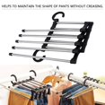 thumbnail image 3 of 1pc Closet Organizer Trouser Pants Ties Scarf Shawl Rack Hanger Space Saving, 3 of 10