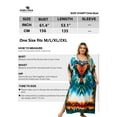 thumbnail image 4 of Edolynsa Caftans for Women Plus Size Swimwear Kaftan Cover up Loose Fit Beachwear Mumu House Dress Nightgown, 4 of 9