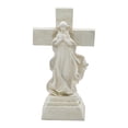 thumbnail image 2 of Lámpara de jardín solar con cruz , estatua católica, escultura religiosa, luz exterior para entrada, terraza, mujer, Día de la Madre., 2 of 9