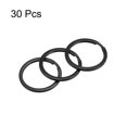 thumbnail image 3 of Unique Bargains 2.1x30mm Split Keychain Rings Flat Key Holder for Organization Black, 30Pack, 3 of 5
