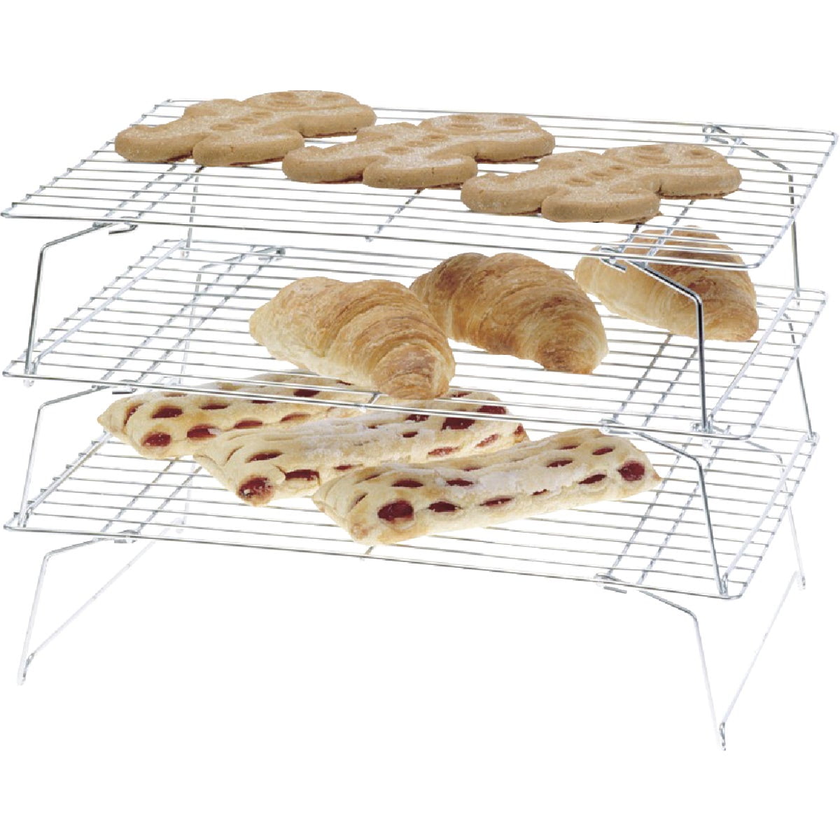 Wilton Excelle Elite 3-Tier Cooling Rack Gourmet Baking Cookie Cake Display Food 