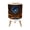 Color 4, variant on Small Trash Can with Lid Vintage Bookshelf Brown Leather Books Colorful Roses 1.8 Gallon Dog Proof Trash Can Round Garbage Can Waste Bin Wastebasket for Bathroom Bedroom Living Room