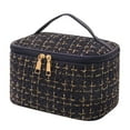 thumbnail image 2 of PONPRNGY Makeup Bag Cosmetic Bag Quilted Travel Makeup Toiletry Bags Set Organizer Cute Make Up Accessories Zipper Bags Pouch Travel Essentials Gifts for Women Teen Girls, 2 of 4