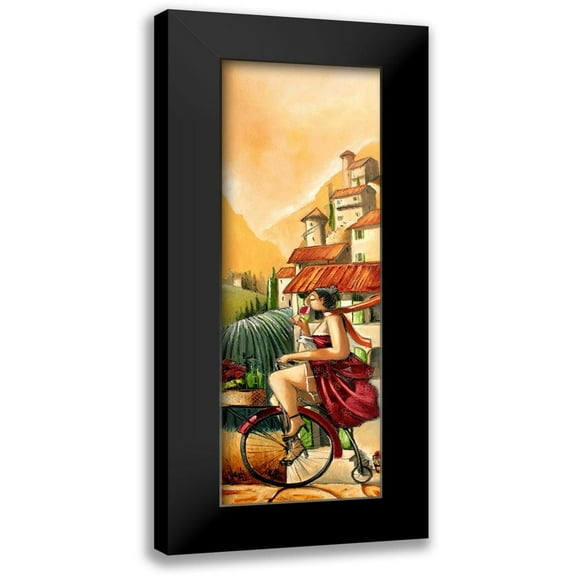 West, Ronald 7x14 Black Modern Framed Museum Art Print Titled - Wine Tasting II