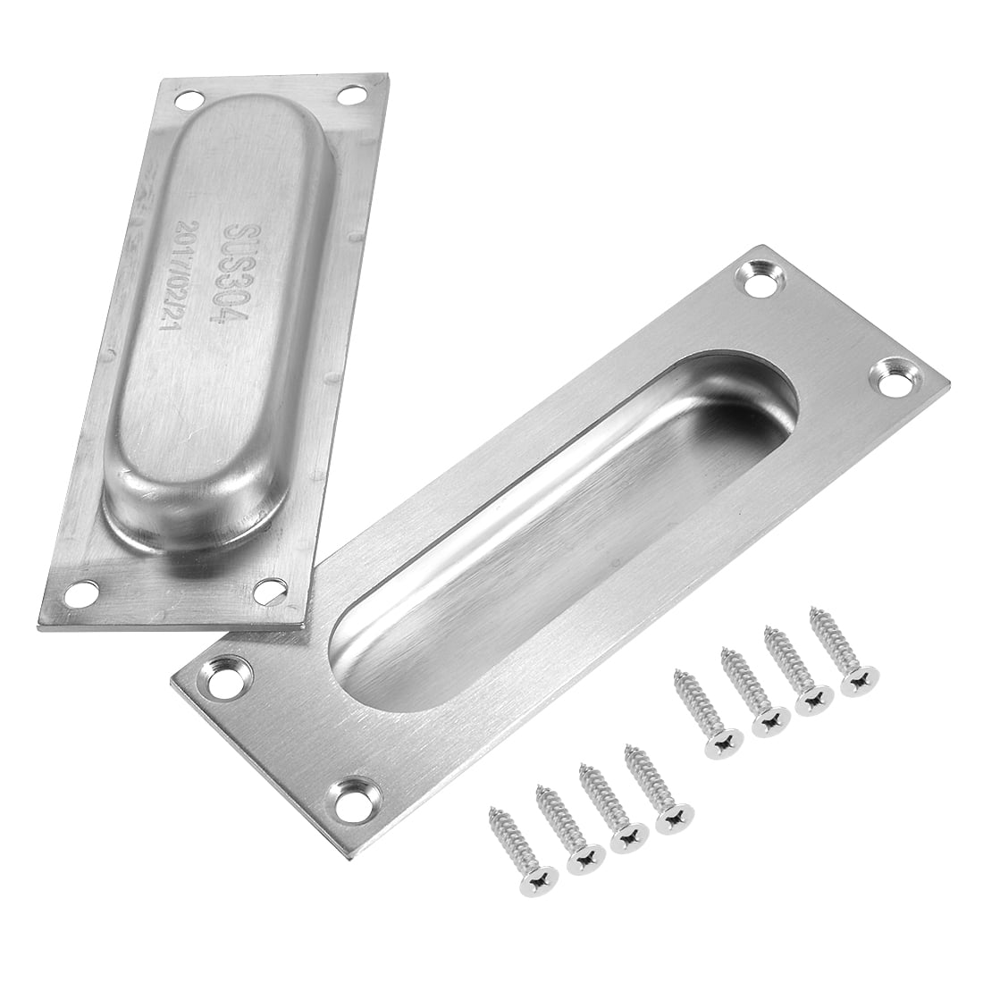 43/4"x13/5" Recessed Flush Pull Handle 304 Stainless Steel Brushed