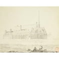 thumbnail image 2 of Aglaüs Bouvenne 24x20 Gold Ornate Framed and Double Matted Museum Art Print Titled - Bonhomme Convent (1862), 2 of 4