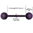 thumbnail image 3 of OUFER 14G Surgical Steel Purple and Black Splatter Tongue Barbell, 4PCS, Body Piercing Jewelry, 3 of 6