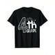 thumbnail image 1 of 4th Grade Celebration T-Shirt - Unisex Cotton Round Neck Short Sleeve Tee with "4th Grade" Design, Stars & Sunburst Graphics, Perfect for Boys & Girls, All-Season Casual Wear, Grade, 1 of 6