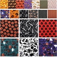 thumbnail image 2 of Poezie 10 Pcs Halloween Fabric Square Pumpkin Cats Owls Pattern Halloween Printed Fabric for Sewing Quilting Apparel Crafts Home Decor Supplies, 2 of 7