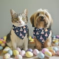 thumbnail image 2 of Dog Bandana 2 Pack,Dark Blue Little Princess Pattern Bandanas for Dogs,Cat Bandana,Small/ Large Dog Bandana 2 Size,Dog Bandanas, 2 of 6