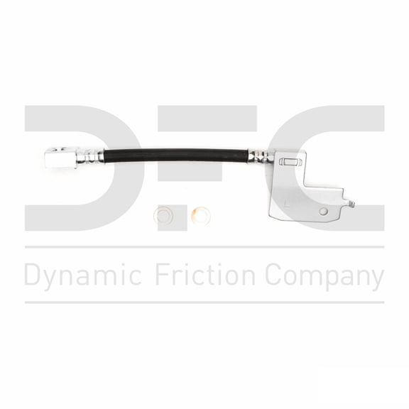 Rear Lower Left Dynamic Friction Company Brake Line Hose 350-42106 For 1993 Jeep Grand Wagoneer, 1993-1998 Jeep Grand Cherokee