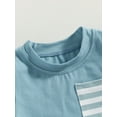 thumbnail image 5 of Coduop Infant Baby Boys Summer Tracksuit Short Sleeve T-shirt Tops and Shorts 2Pcs Outfit Set, 5 of 8