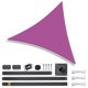 thumbnail image 1 of LAGarden 22'x22'x22' Triangle Sun shade sail & pole kit (10ft) Fuchsia 97% UV Block Commercial events Pool Outdoor LAGarden Modern, 1 of 9