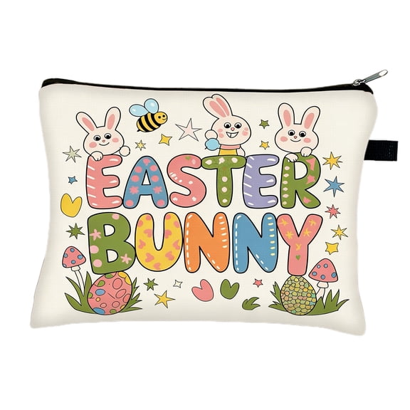 Easter Storage Bag, Small Makeup Bag for Purse - Kids Cosmetic Bags Travel Toiletry Bag for Boys Girls Toiletries Pouch Organizer Accessories Gifts