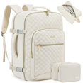 thumbnail image 2 of LOVEVOOK 40l matelassé extensible bagage à main approuvé par le vol sac à dos de voyage 17 pouces ordinateur portable voyage bagages sac à dos polochon pour femmes hommes, 2 of 5