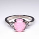 thumbnail image 4 of Anillo de acero inoxidable con diamante incrustado para drenaje metabólico, 4 of 5