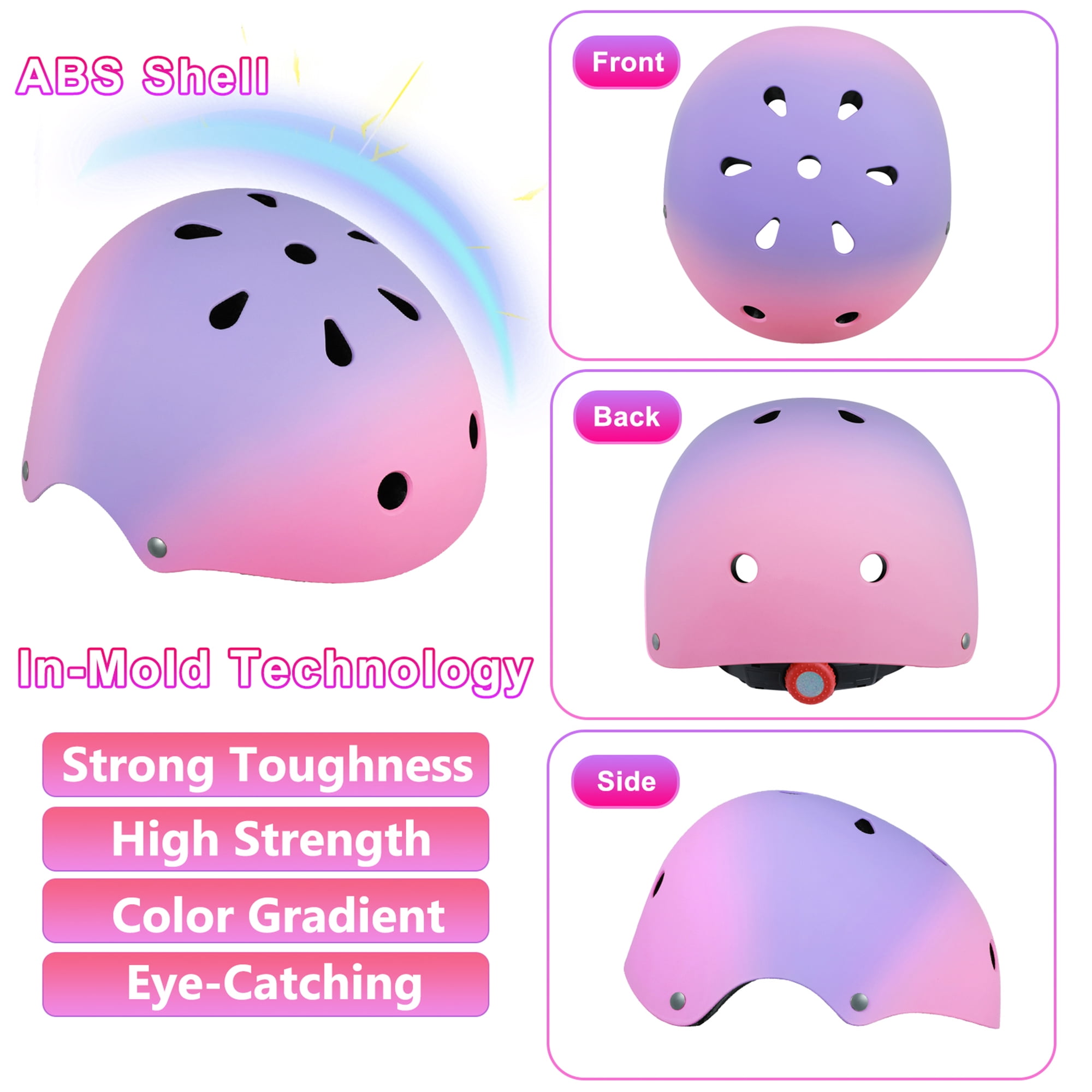 Kids Bike Helmet Adjustable and Multi-Sport from Toddler to Youth 2 Sizes