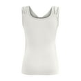 thumbnail image 5 of Women's Sleeveless Ribbed V Neck Tank Tops Henley Solid Summer Slim Fit Ruched Drawstring Tanks Vest Blouses T Shirts, 5 of 5