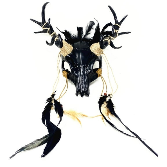 Ram Goat Masquerade Demon Devil Horn Mask Costume Halloween Party Masks