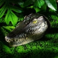 thumbnail image 4 of Wartleves Cabeza de cocodrilo simulada, animal decorativo para estanque de jardín, animal flotante B1X0, 4 of 7