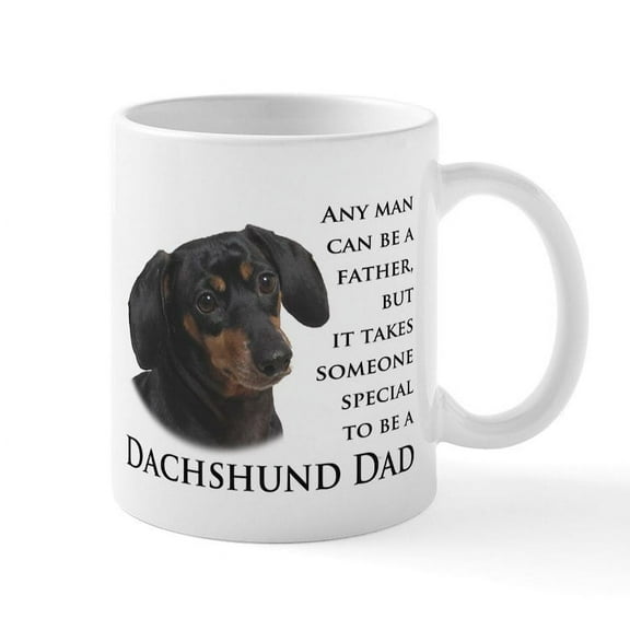 CafePress - Dachshund Dad Mug - 11 oz Ceramic Mug - Novelty Coffee Tea Cup