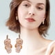 thumbnail image 1 of Pendientes para mujer, regalos para mujer, zapatillas de circonita, pendientes con forma de flor, bonitos pendientes para mujer, niña, rompecabezas de bola., 1 of 5
