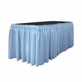 thumbnail image 5 of LA Linen SKT-Pop-30x29-15Lclips-CharcoalP34 Polyester Poplin Table Skirt with 15 L-Clips, Charcoal - 30 ft. x 29 in., 5 of 7