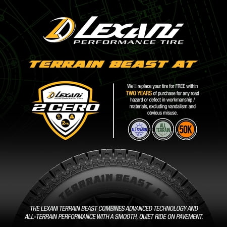 Lexani Terrain Beast AT All Terrain 275/60R20 119H XL Light Truck Tire Sansujyuku sansujyuku.com